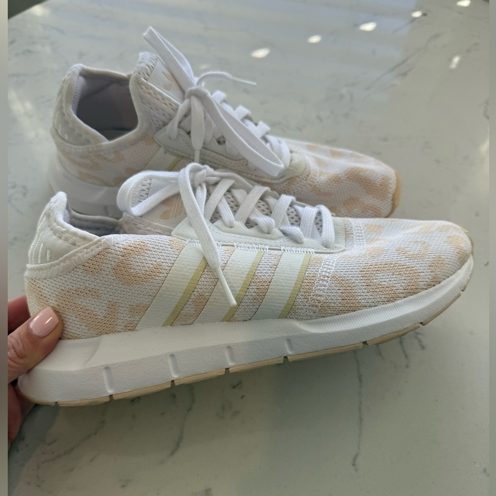 Adidas Women's White and Beige Sneakers
